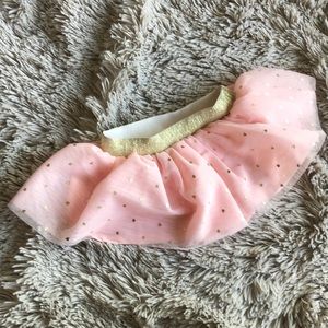 Pink and gold skirt with built in bloomers